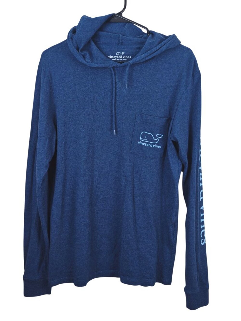 Vineyard Vines Men's Hoodie Blue Long Sleeve Lightweight 100% Cotton Size XS